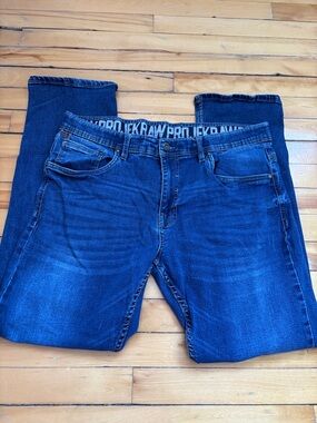 Projek RAW Men's Blue Straight Jeans